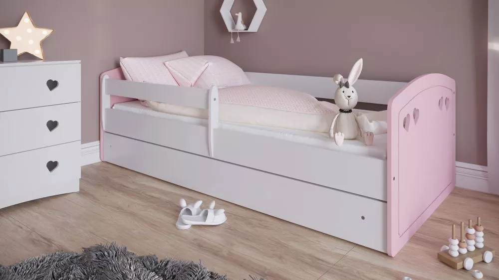 Bērnu gulta Julia ar stelāžu Guļamvietas platums: 80 cm, Guļamvietas garums: 140 cm, · 90 × 144 × 65 cm