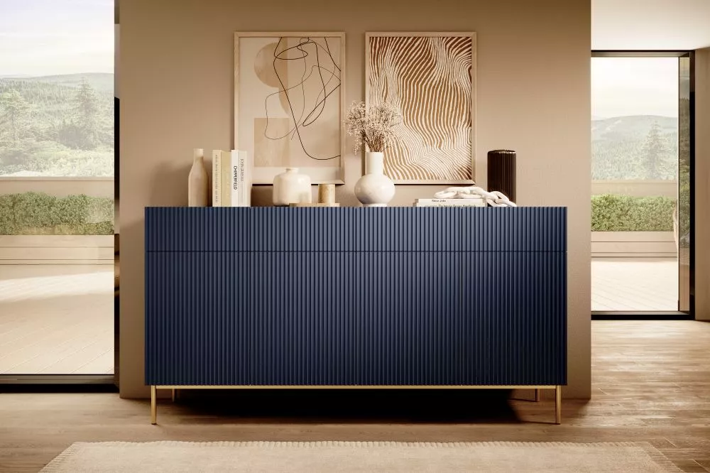 Kumode Nicole K200 4D4SZ Gold · Zils · 200 × 45 × 105 cm