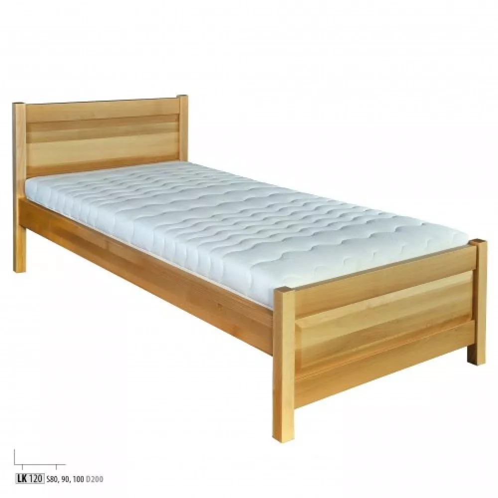 Gulta LK 109/120 ar stelāžu Guļamvietas platums: 80 cm, Guļamvietas garums: 200 cm, stelāžas tips: koka, · Dižskābardis 