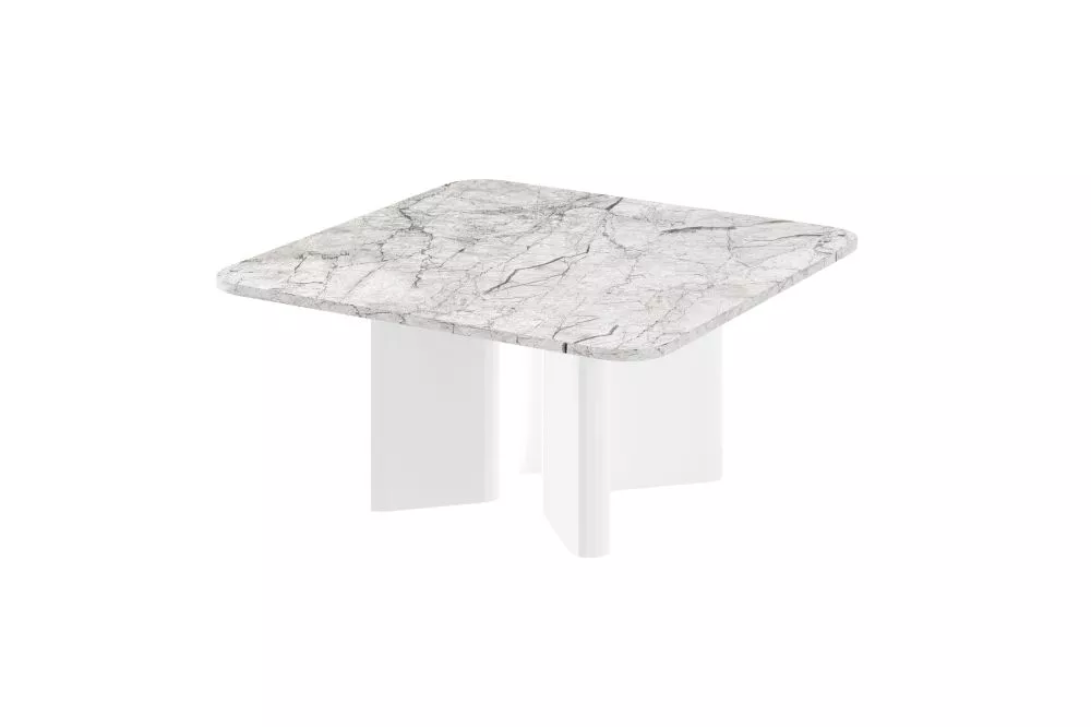 Žurnālgalds Diverso Gloss Korpusa krāsa: balts akmens, · 80 × 80 × 50 cm