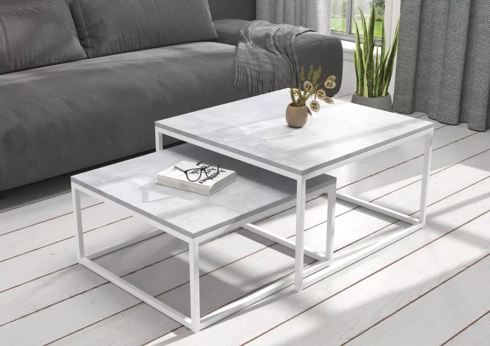 Žurnālgalds Kama Loft Korpusa krāsa: betons, · 75 × 75 × 43 cm