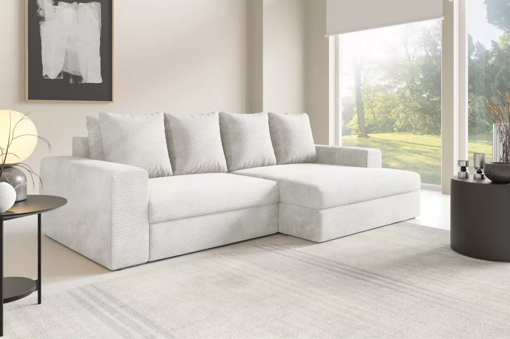 Dīvāns Siena Corner Standard · Krēma · 167 × 272 × 76 cm