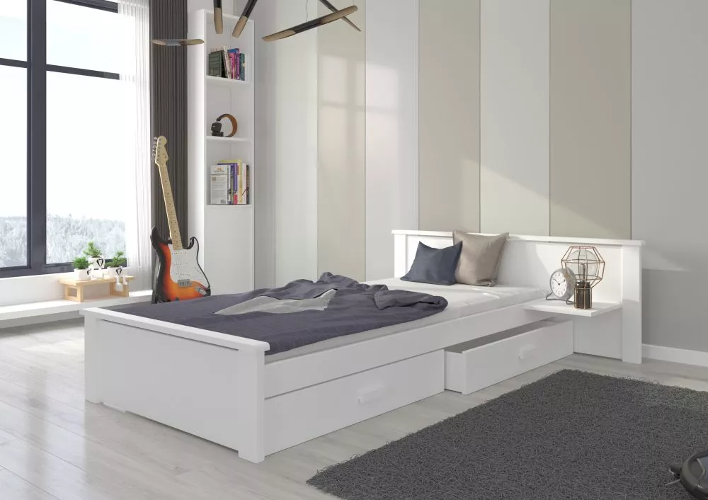 Bērnu gulta Aldo plus 80x180 ar stelāžu Guļamvietas platums: 80 cm, Guļamvietas garums: 180 cm, · 149 × 210 × 72 cm