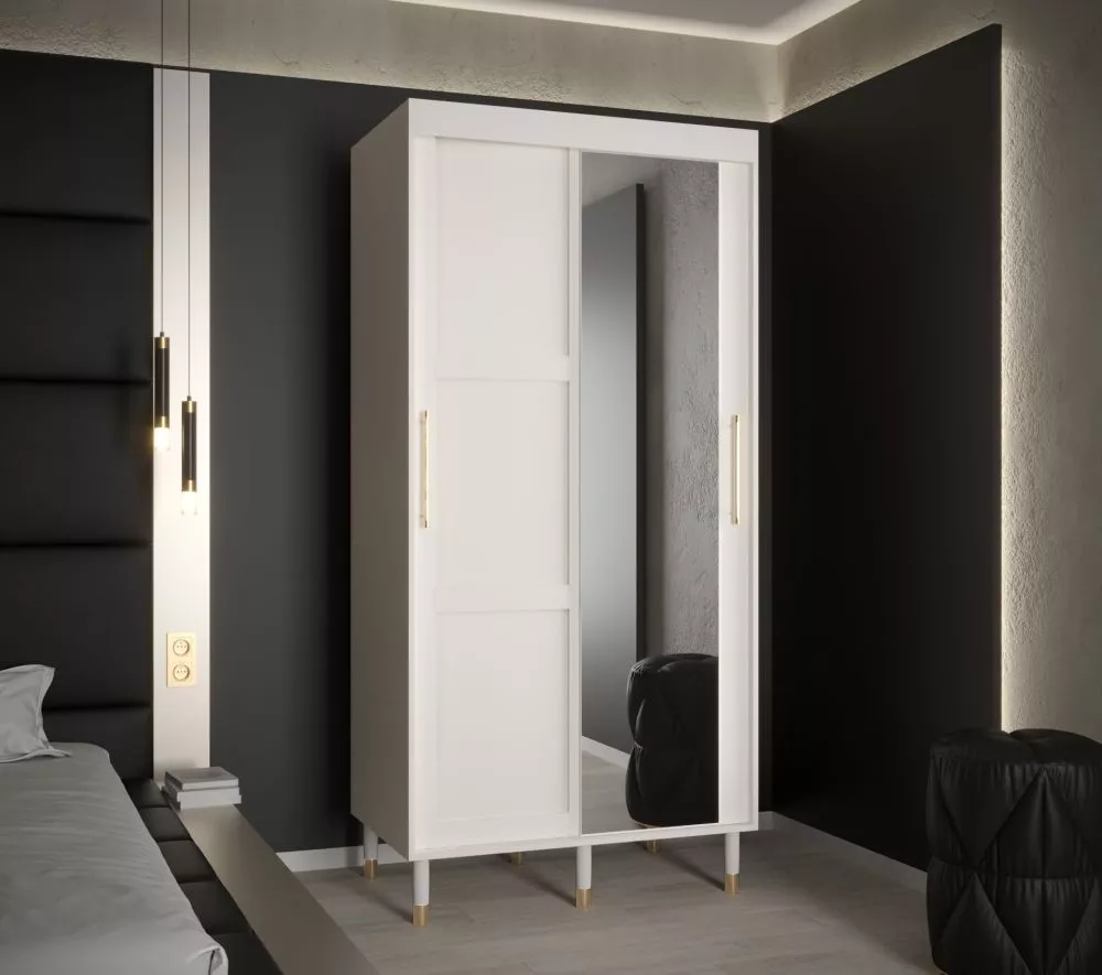 Skapis Calipso Ramiak 2 · Balts · 100 × 62 × 208 cm