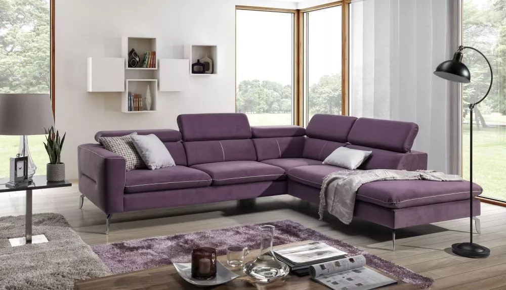 Dīvāns Arezza standard · Violets · 240 × 280 × 75 cm