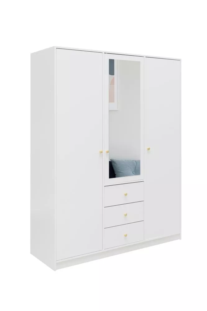 Skapis Siena · Balts · 149 × 57.5 × 200 cm