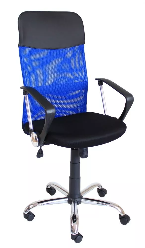 Datorkrēsls Q-025 · Zils · 62 × 50 × 107 cm