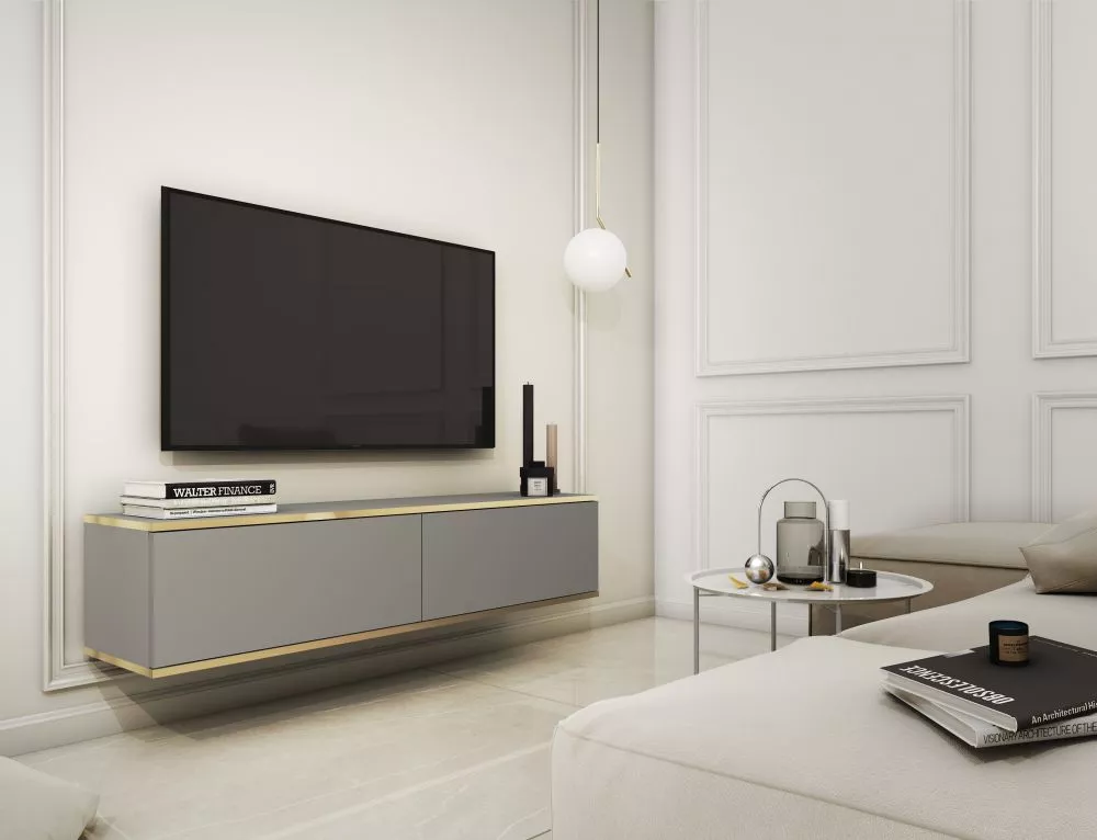 TV tumba Oro · 135 × 32 × 30 cm