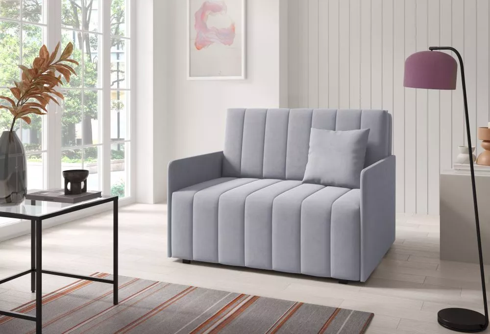 Mīksts krēsls Neo 2 standard Sēdvietas dziļums: 60 cm, · Gaiši pelēks · 120 × 97 × 85 cm