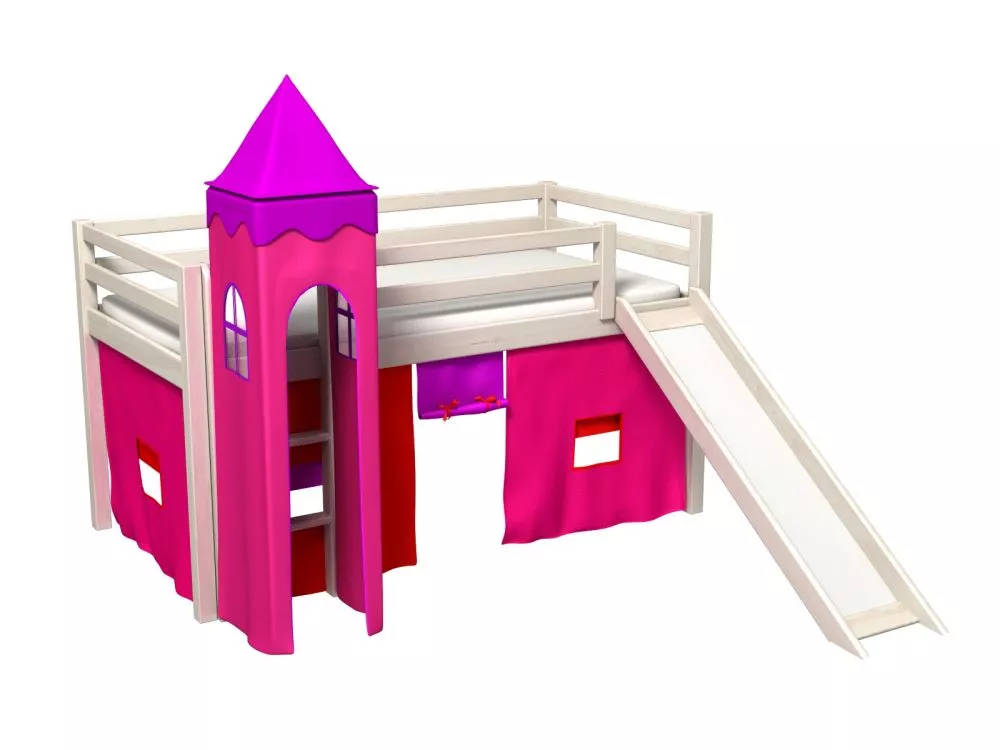 Bērnu gulta Gabi Z Tower ar stelāžu Guļamvietas platums: 80 cm, Guļamvietas garums: 180 cm, · 88 × 188 × 106 cm
