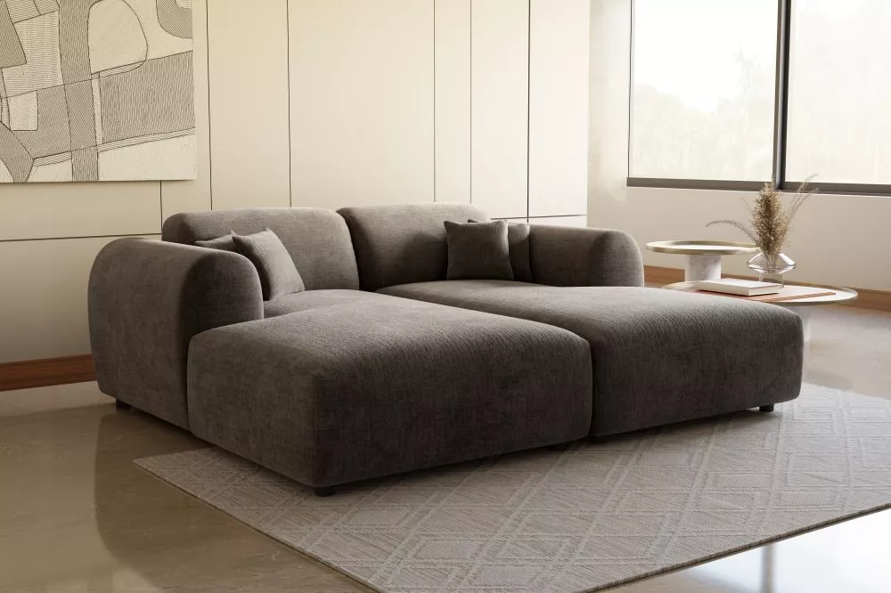 Dīvāns Aura Bigsofa Standard · Tumši pelēks · 160 × 240 × 72 cm