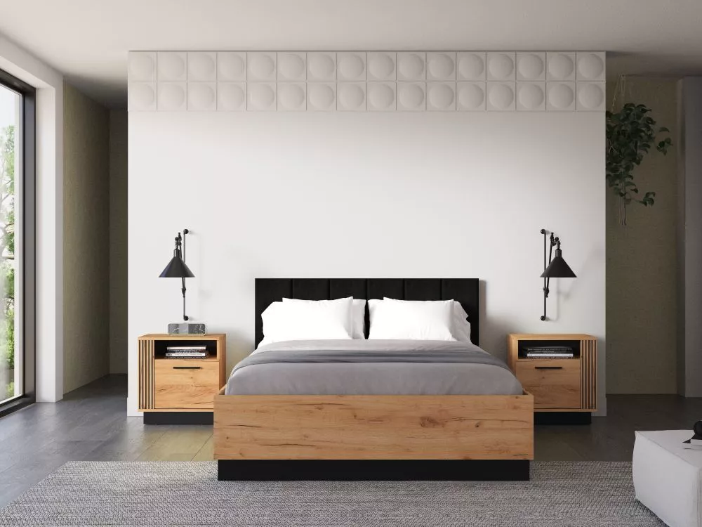 Gulta Urso 13/14 Premium Guļamvietas platums: 140 cm, Korpusa krāsa: ozols kraft zelts, Guļamvietas garums: 200 cm, stel