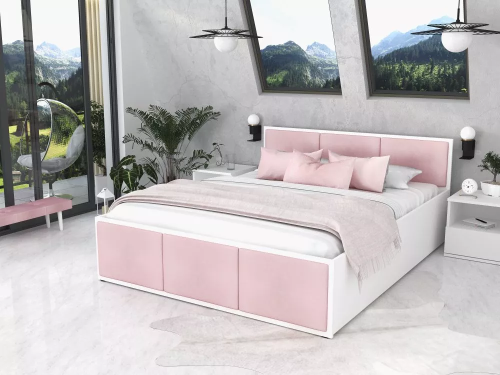 Gulta Panama T White Plus ar stelāžu Guļamvietas platums: 140 cm, Korpusa krāsa: balts, Guļamvietas garums: 200 cm, stel