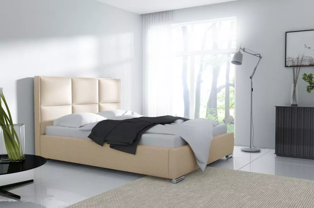 Gulta Mediolan Premium standard ar stelāžu Guļamvietas platums: 200 cm, Guļamvietas garums: 200 cm, stelāžas tips: metāl