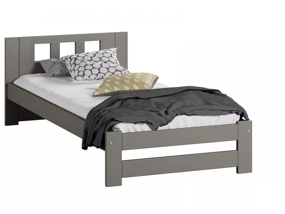 Gulta DMD-12 Magnat ar stelāžu Guļamvietas platums: 90 cm, Guļamvietas garums: 200 cm, · Pelēks · 98 × 206 × 65 cm
