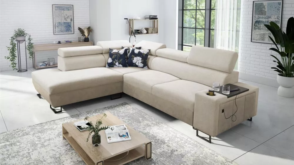 Dīvāns Melody 7 Premium Standard · Krēma · 220 × 285 × 84 cm
