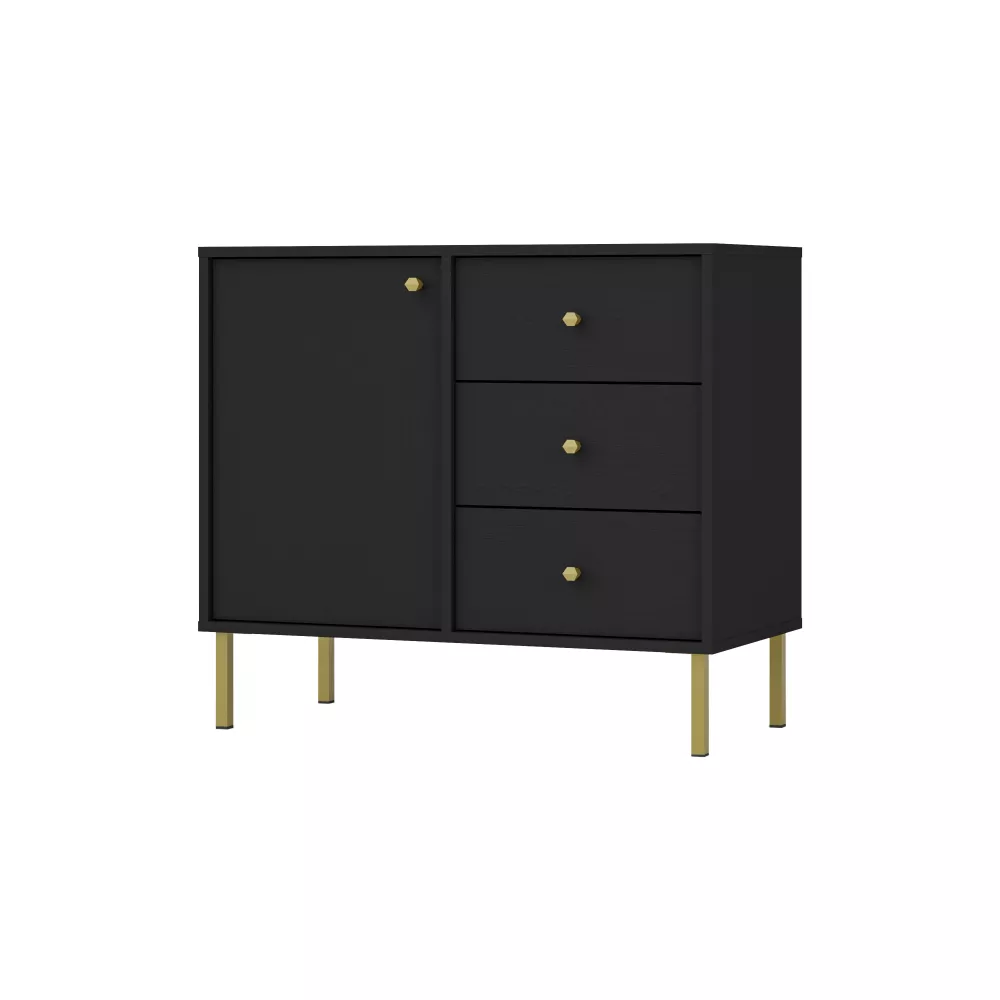 Kumode Tokyo 814 · Melns · 83.6 × 40.8 × 73.9 cm
