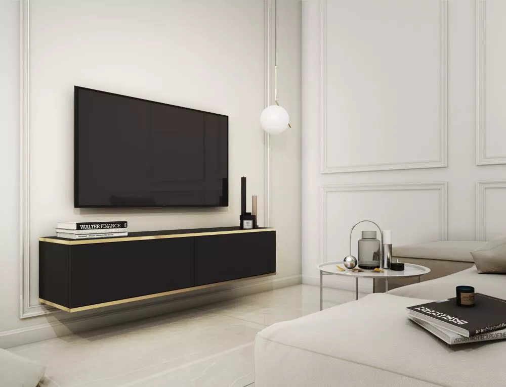 TV tumba Oro · 135 × 32 × 30 cm