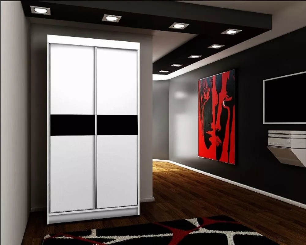 Skapis Top 4 ar LED · Balts · 100 × 62 × 200 cm