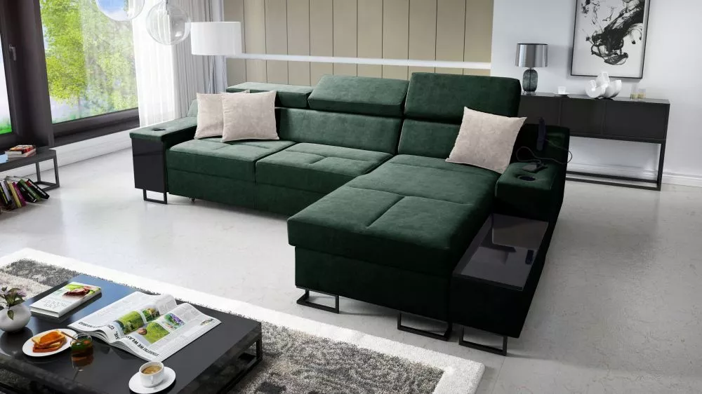 Dīvāns Alicante 1 Mini Whisper Standard · Zaļš · 173 × 274 × 81 cm