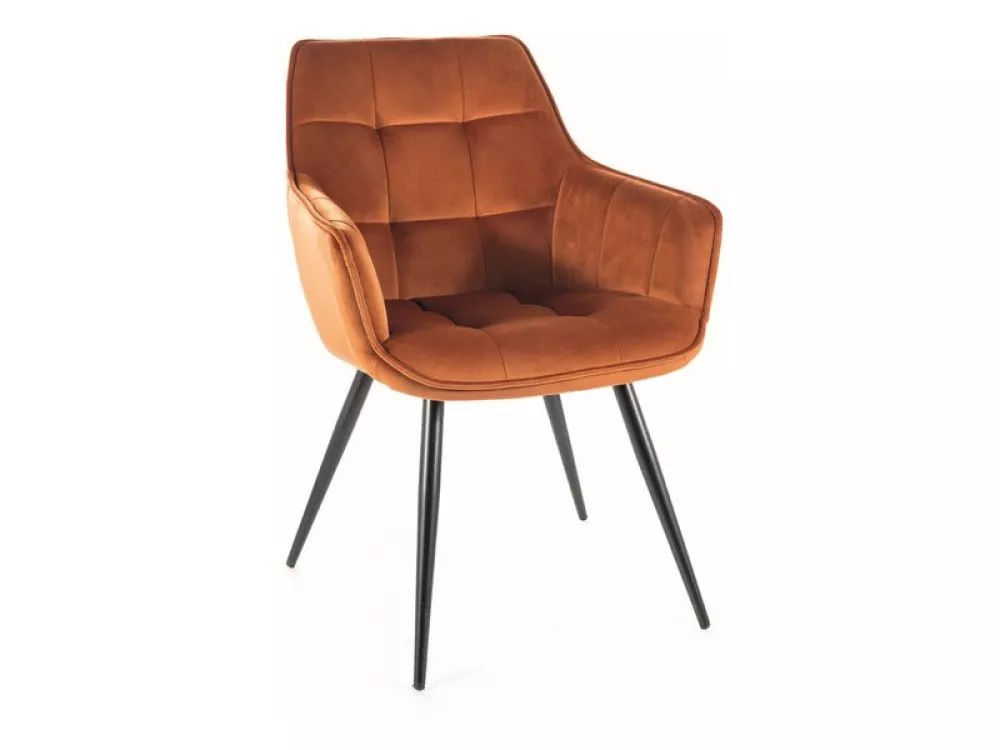 Krēsls Lilia Velvet · Oranžs · 90 × 59 × 45 cm
