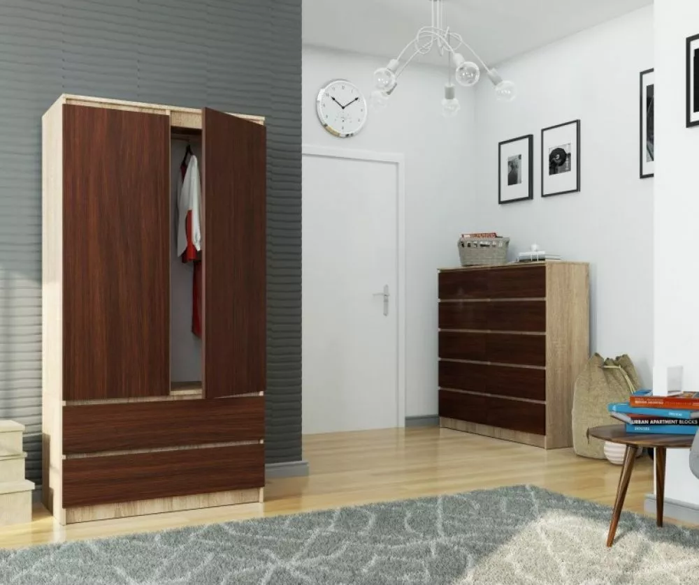 Skapis S902D2SZ · 90 × 51 × 180 cm