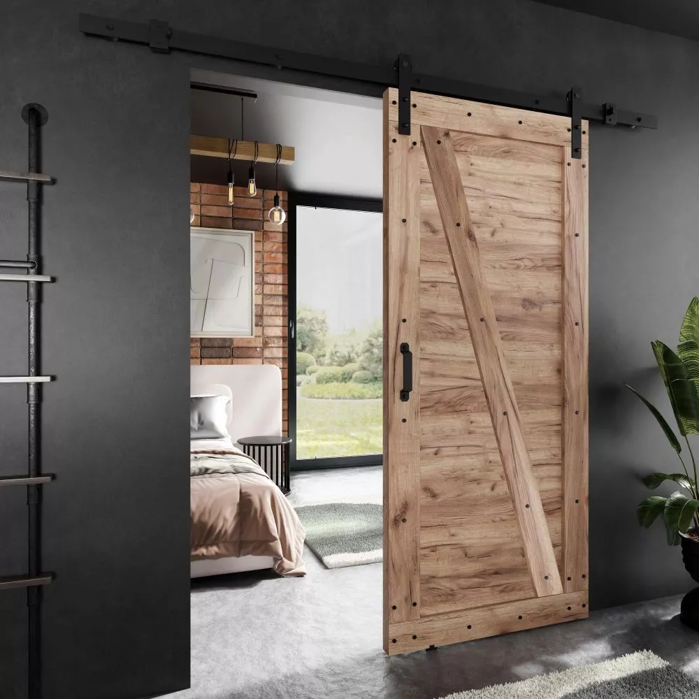Bīdāmās durvis Adio Loft-4 · Ozols craft zelts · 76 × 205 cm