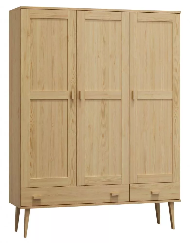 Skapis Venuci W1 · Priede · 115 × 60 × 204 cm