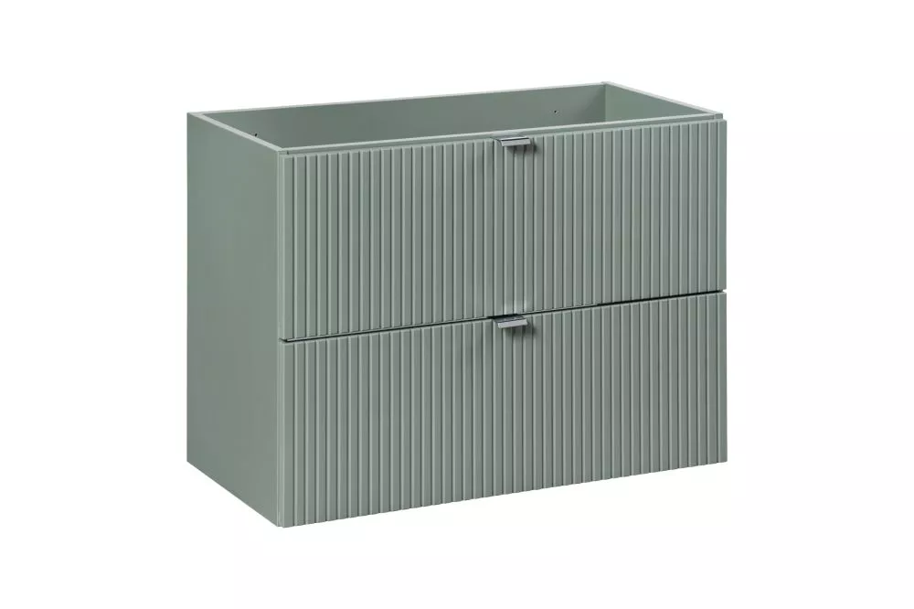 Vannas istabas skapītis Line Reed Green 82-2S · Zaļi pelēks · 80 × 57 × 39 cm