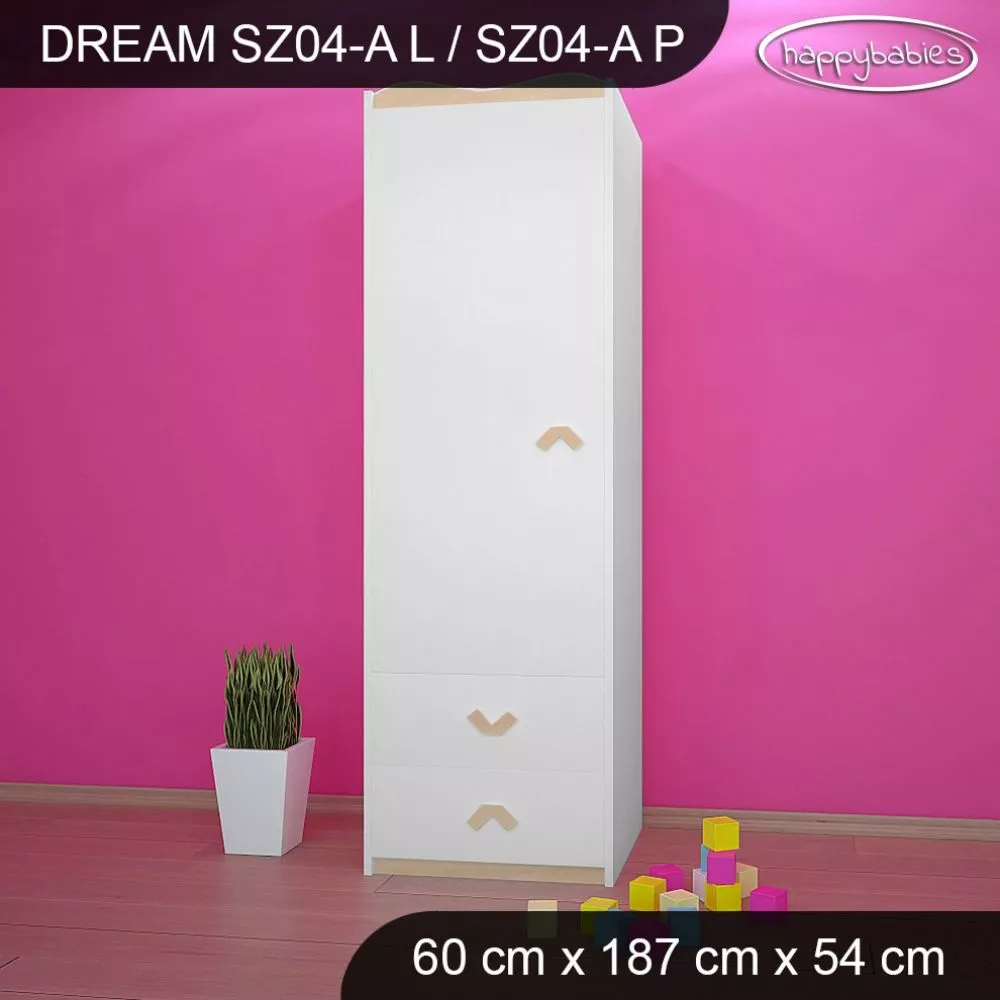 Bērnu skapis Dream SZ04-A · 60 × 54 × 187 cm