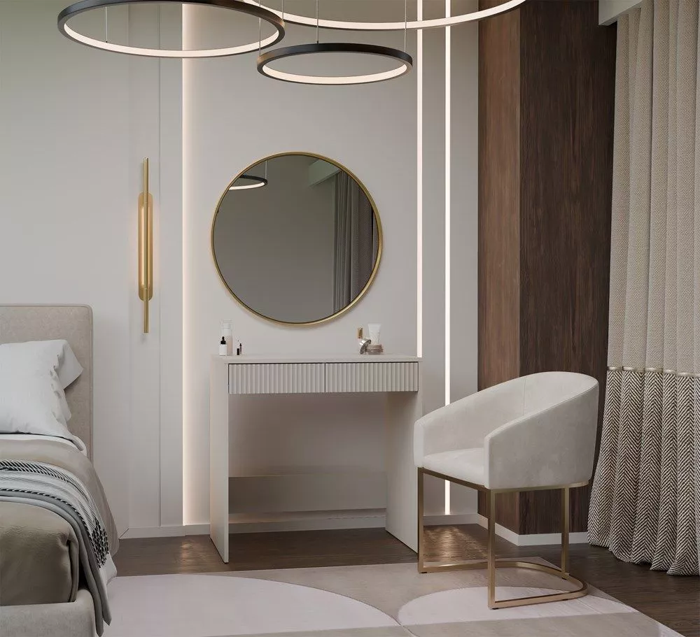 Kosmētikas galds Marina 2S Slim · Kašmira · 81 × 80 × 50 cm