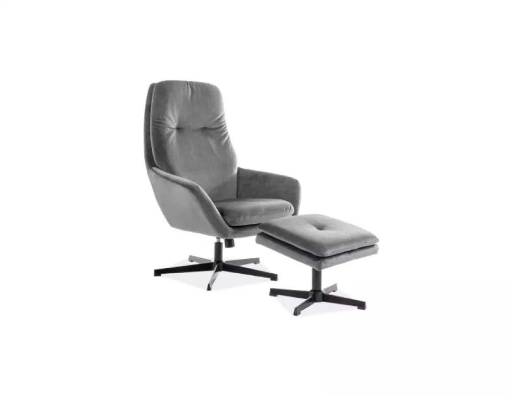 Krēsls Ford Velvet · Pelēks · 108 × 75 × 51 cm