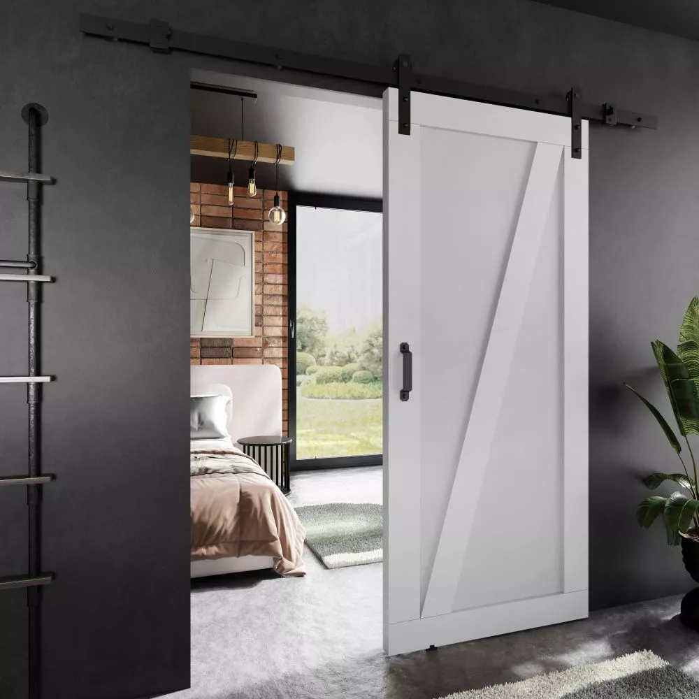Bīdāmās durvis Adio Loft-3 · Balts · 96 × 205 cm