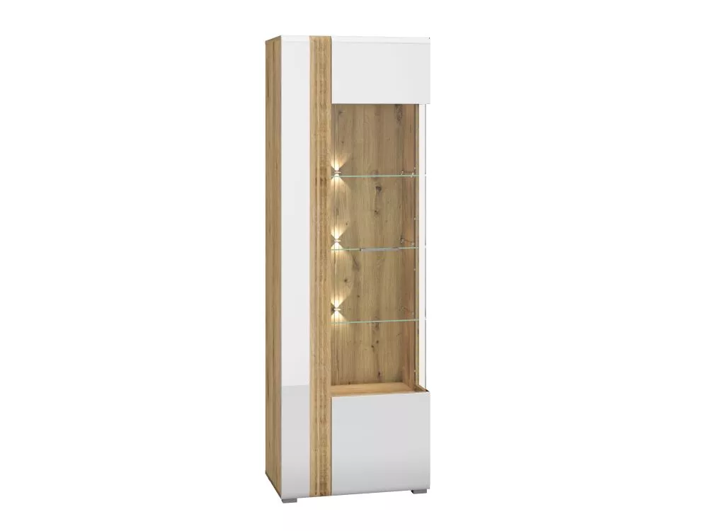 Sekcija Adagio 02P ar LED Korpusa krāsa: balts, · 65 × 42 × 196 cm