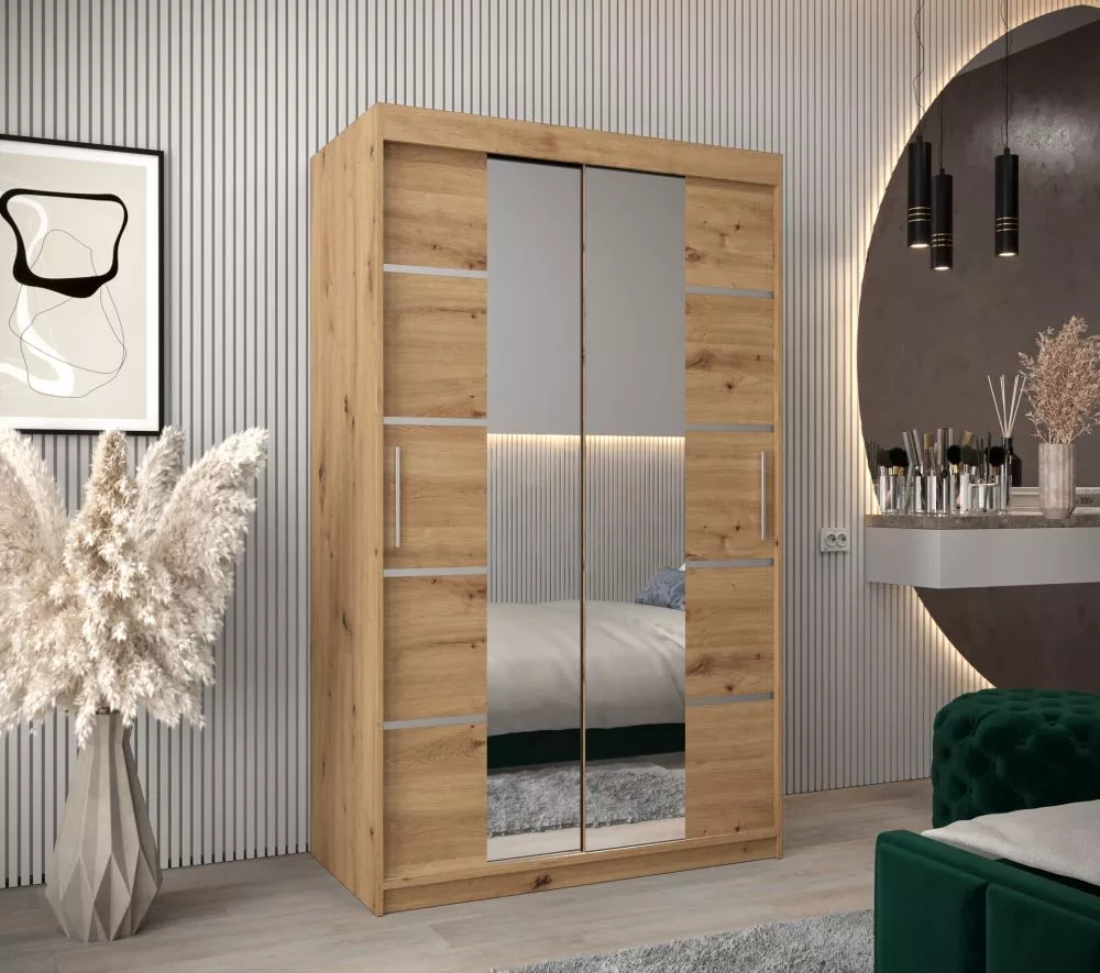 Skapis Verona 4 · Ozols artisan · 120 × 62 × 200 cm
