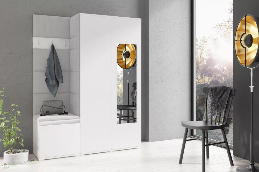 Apavu plaukts Emi 11 Trinity Korpusa krāsa: balts, · 140 × 185 × 40 cm