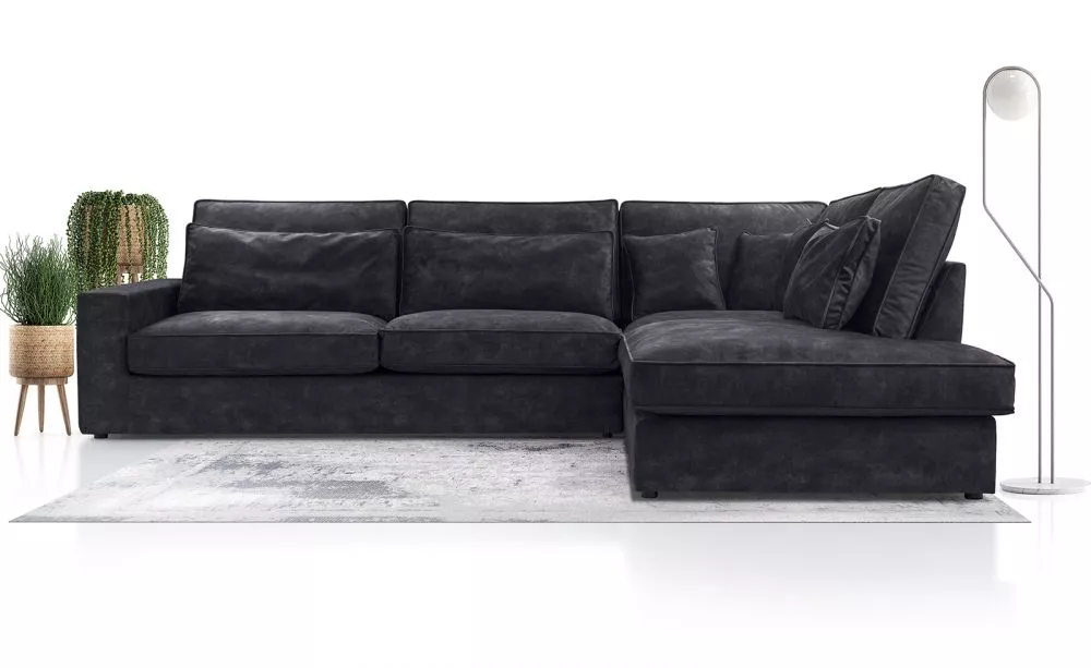Dīvāns Cobra Standard · Grafīts · 224 × 314 × 89 cm