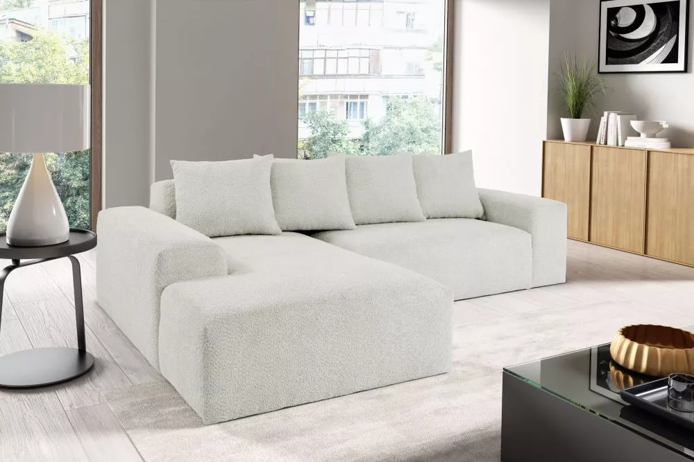 Dīvāns Modullo L Plus Standard · Sudrabs · 190 × 254 × 70 cm