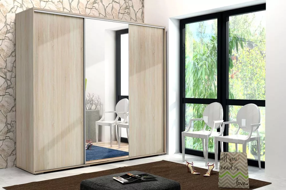 Skapis Modern A25 · Sonoma · 250 × 62 × 215 cm