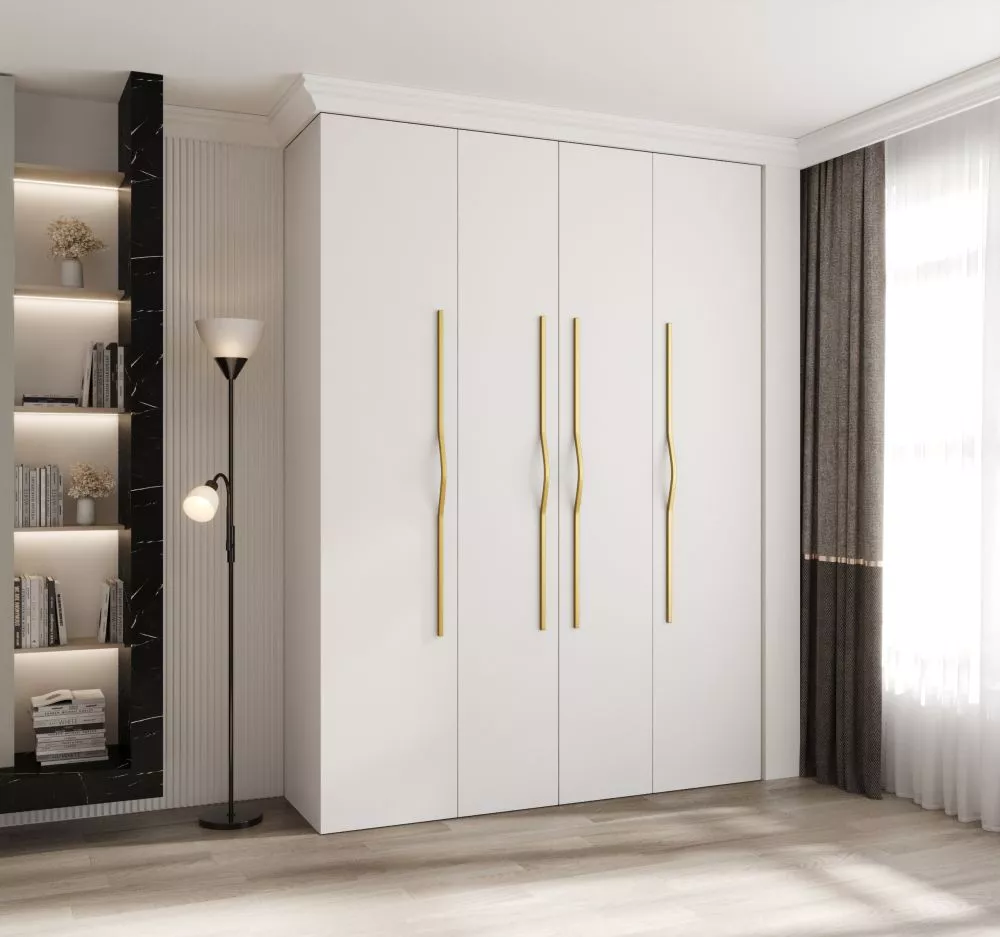 Skapis Como 2 · Balts · 180 × 50 × 245.5 cm