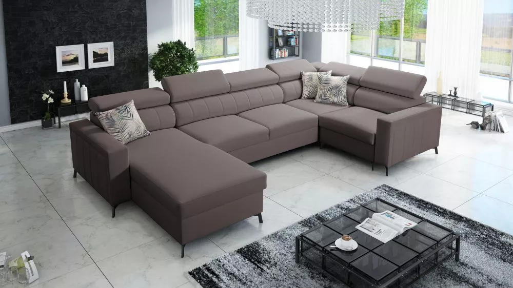 Dīvāns Baltico 5 Maxi Premium Standard · Brūns · 198 × 351 × 83 cm