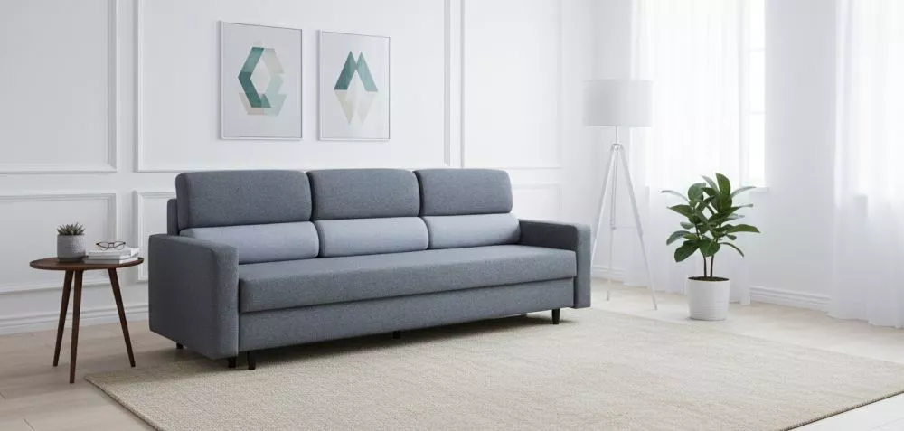 Dīvāns Onyx Sofa Standard · Tumši pelēks + gaiši pelēks · 94 × 223 × 89 cm