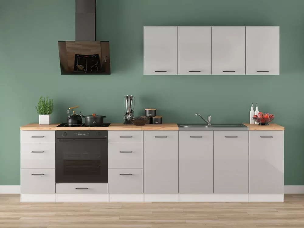Virtuves komplekts Junona Line 300 Gloss Materiāls : MDF + LKSP plātne,