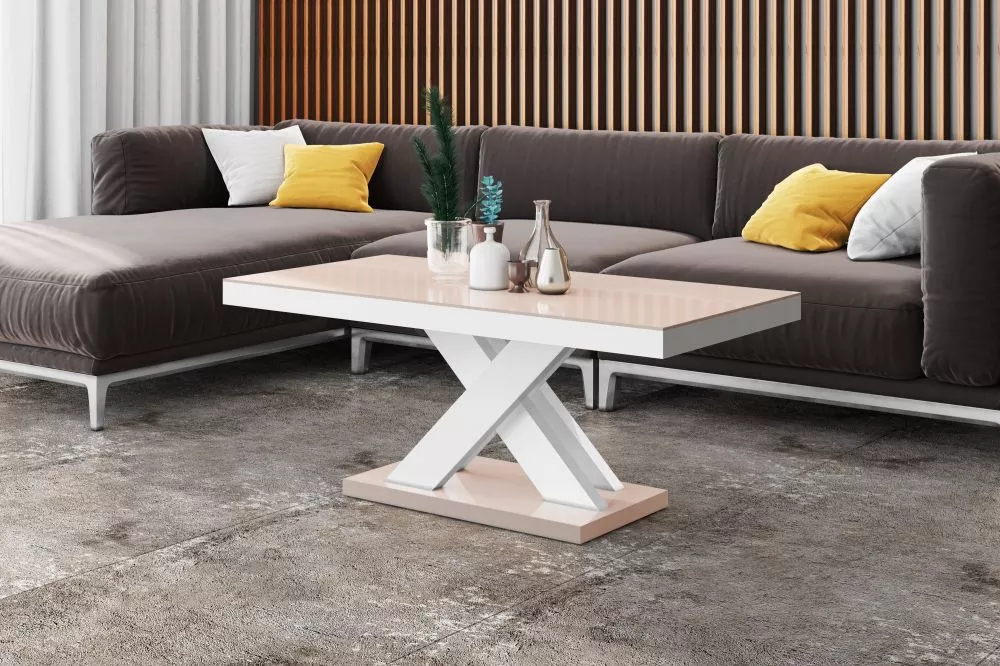 Žurnālgalds Xenon Lux Mini Gloss Korpusa krāsa: kapučīno, · 120 × 60 × 50 cm