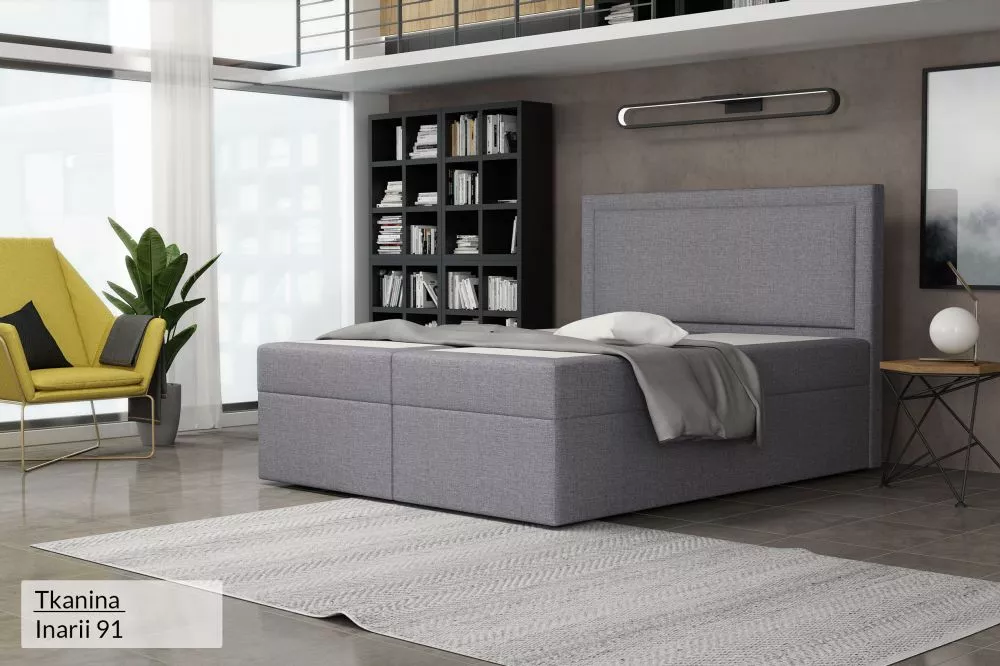 Gulta Musso Standard Guļamvietas platums: 180 cm, Guļamvietas garums: 200 cm, · Gaiši pelēks · 182 × 210 × 120 cm