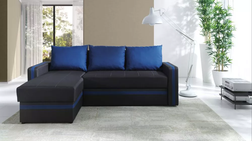 Dīvāns Euforia Duo Standard · Melns · 156 × 234 × 82 cm