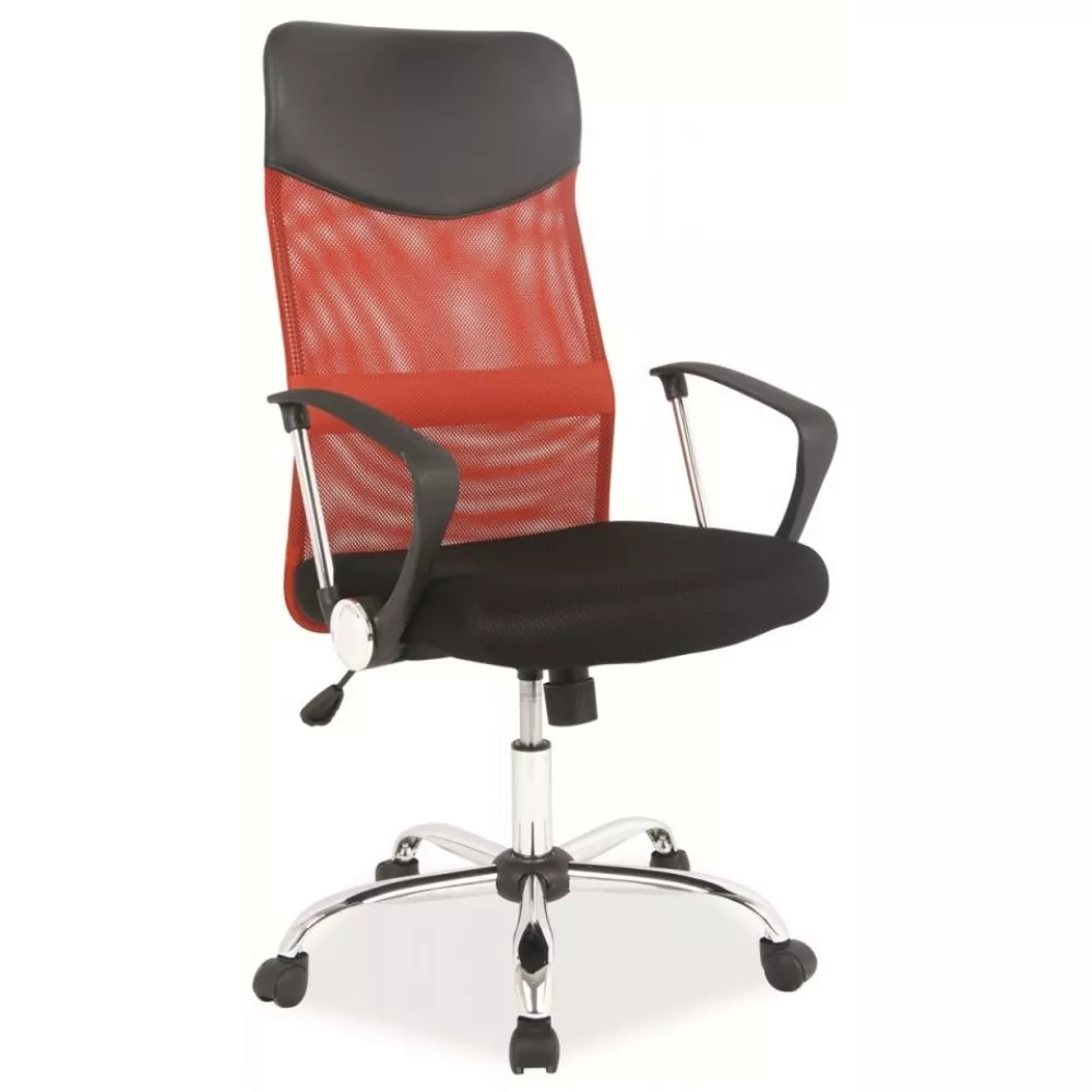 Datorkrēsls Q-025 · Sarkana · 62 × 50 × 107 cm