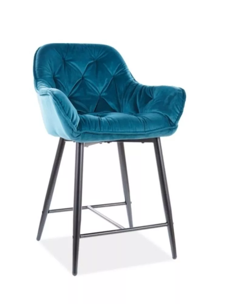 Krēsls Cherry H-2 Velvet · Tirkīzs · 86 × 56 × 42 cm