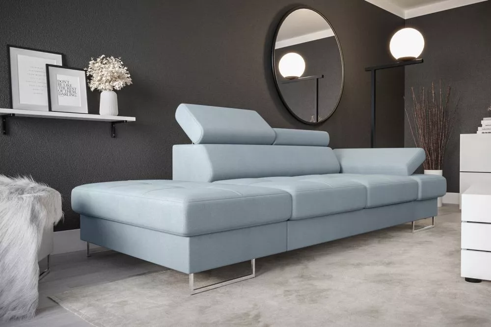 Dīvāns Galaxy 2S Premium standard · Gaiši zils · 97 × 235 × 74 cm