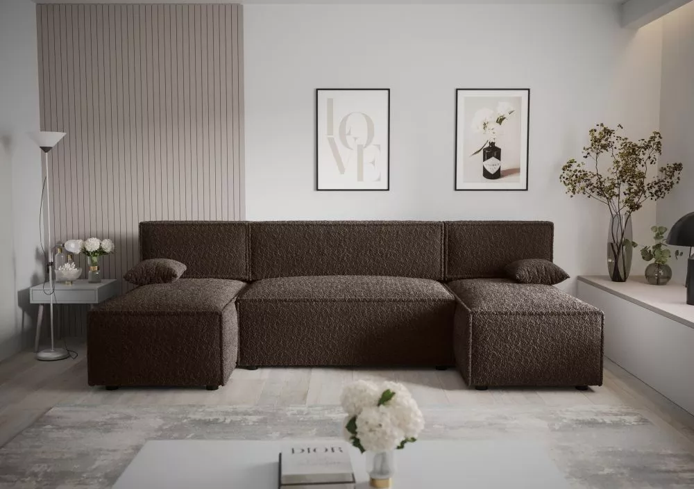 Dīvāns Mira U Anthology Standard · Tumši brūns · 140 × 271 × 90 cm